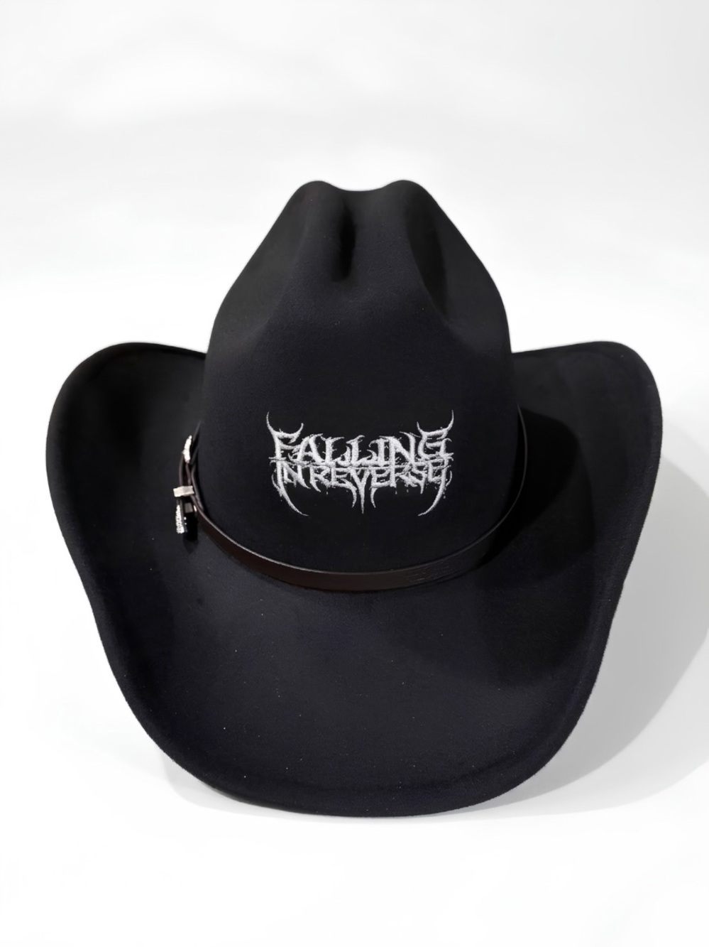 AUTOGRAPHED Ronnie Radke “Falling In Reverse” Cowboy Hat + Signed Lyric Sheet